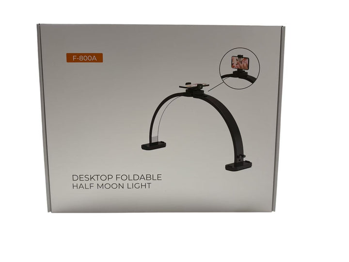 F-800A Manicure Table Foldable LED Moon Lamp - White