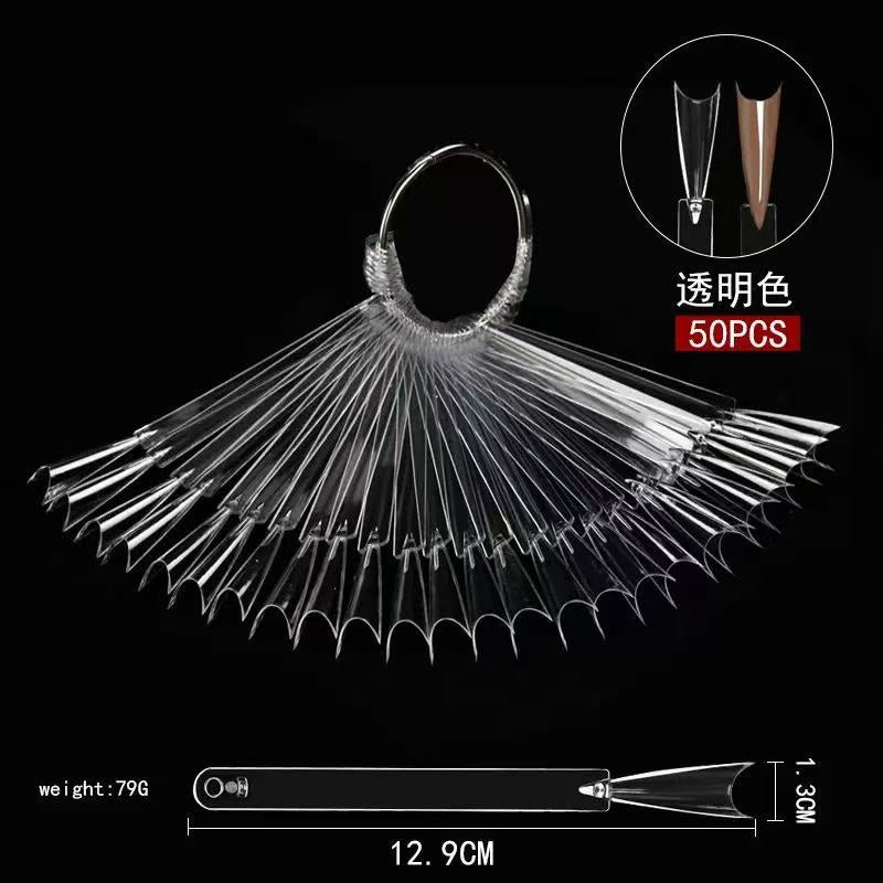 50 色环式美甲色卡