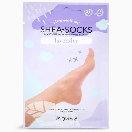 AvryBeauty Ultra Soothing Shea Butter Socks  - Lavender