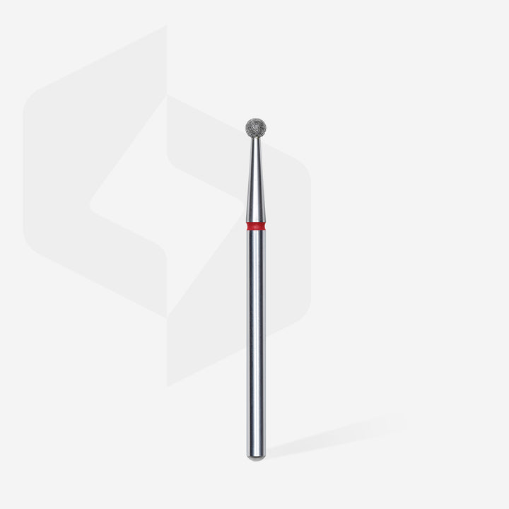 Staleks Pro Expert Diamond Nail Drill Bit Ball - Red - 2.5 mm