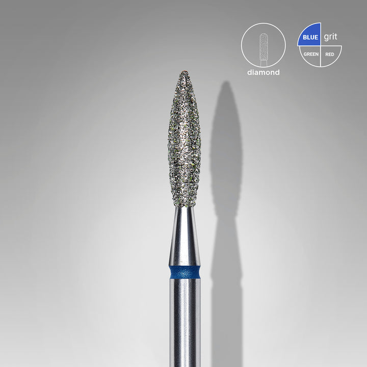 Staleks Diamond Nail Drill Bit Flame - Blue 2.3/10 mm