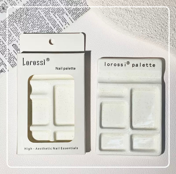 Lorossi Ceramic Color Palette &amp; Pen Holder