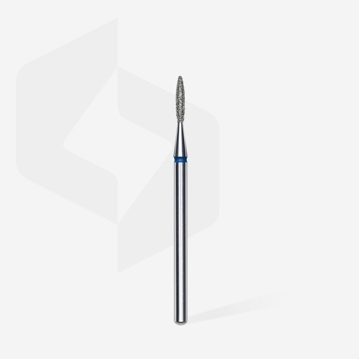 Staleks Diamond Nail Drill Bit Pointed Flame - Blue 1.6/8 mm