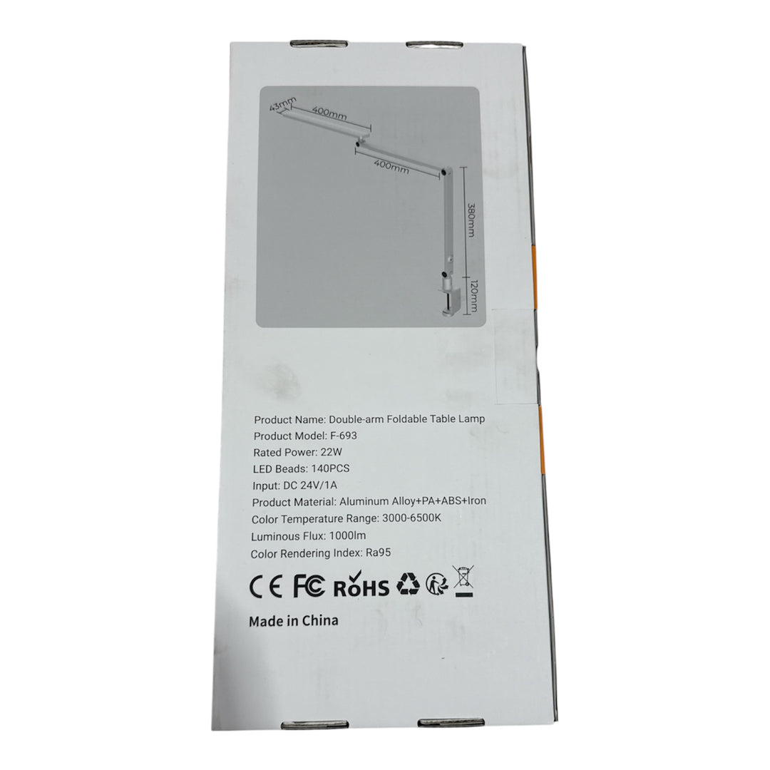 Đèn Bàn Gấp Đôi Hai Tay F-693