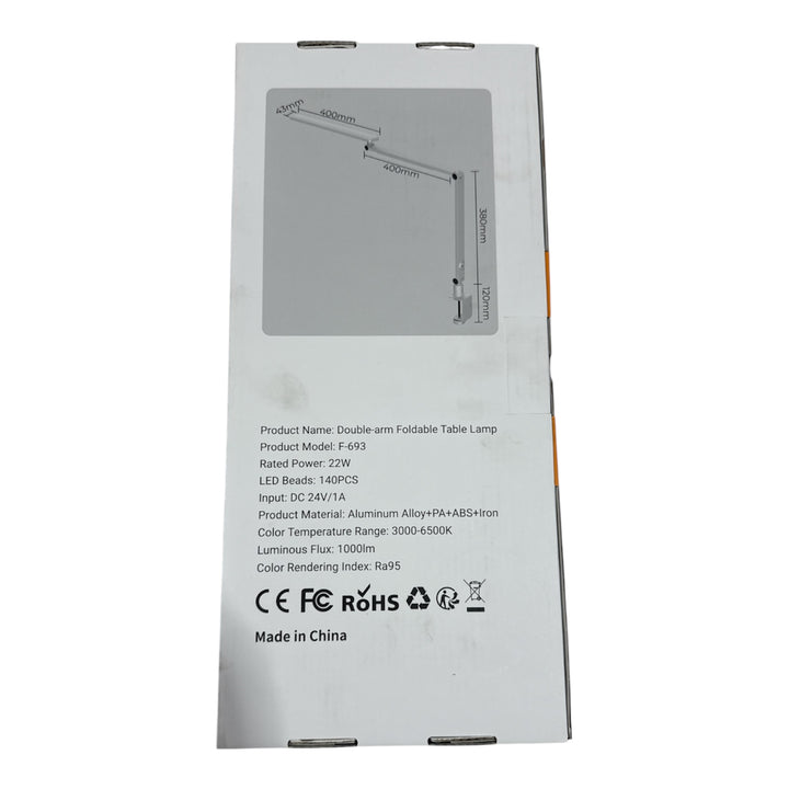 Đèn Bàn Gấp Đôi Hai Tay F-693