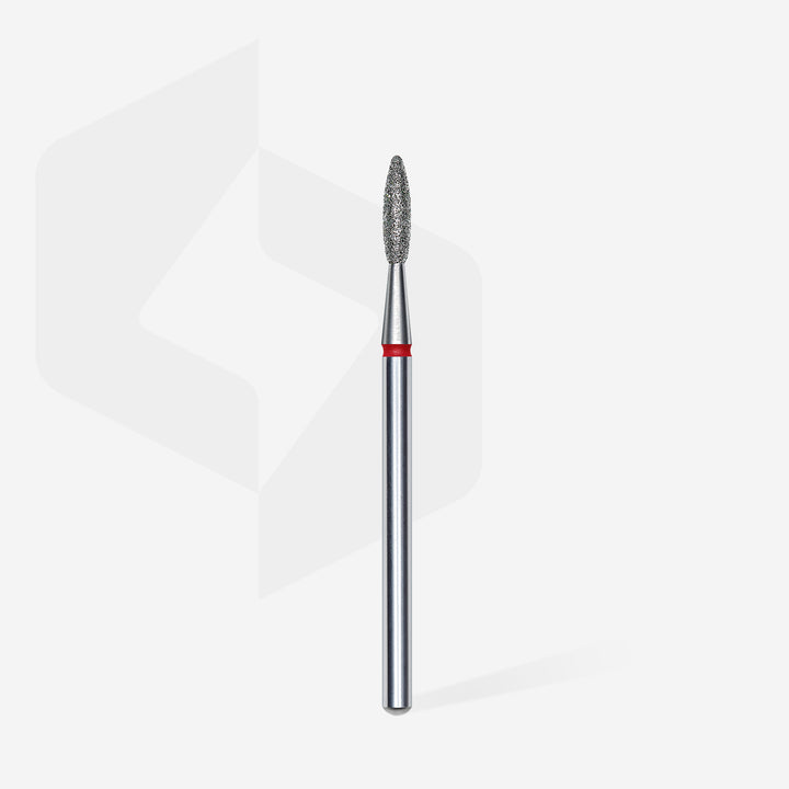 Staleks Diamond Nail Drill Bit Flame - Red 2.1/8 mm