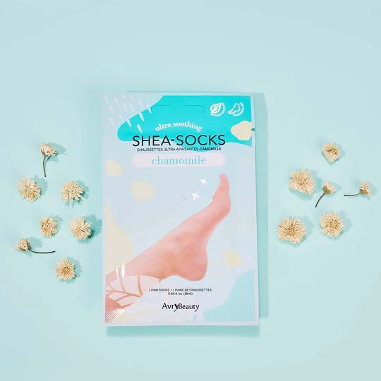 AvryBeauty Ultra Soothing Shea Butter Socks – Hoa cúc La Mã
