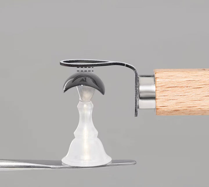 L Shape Circle Cateyes Metal Plate