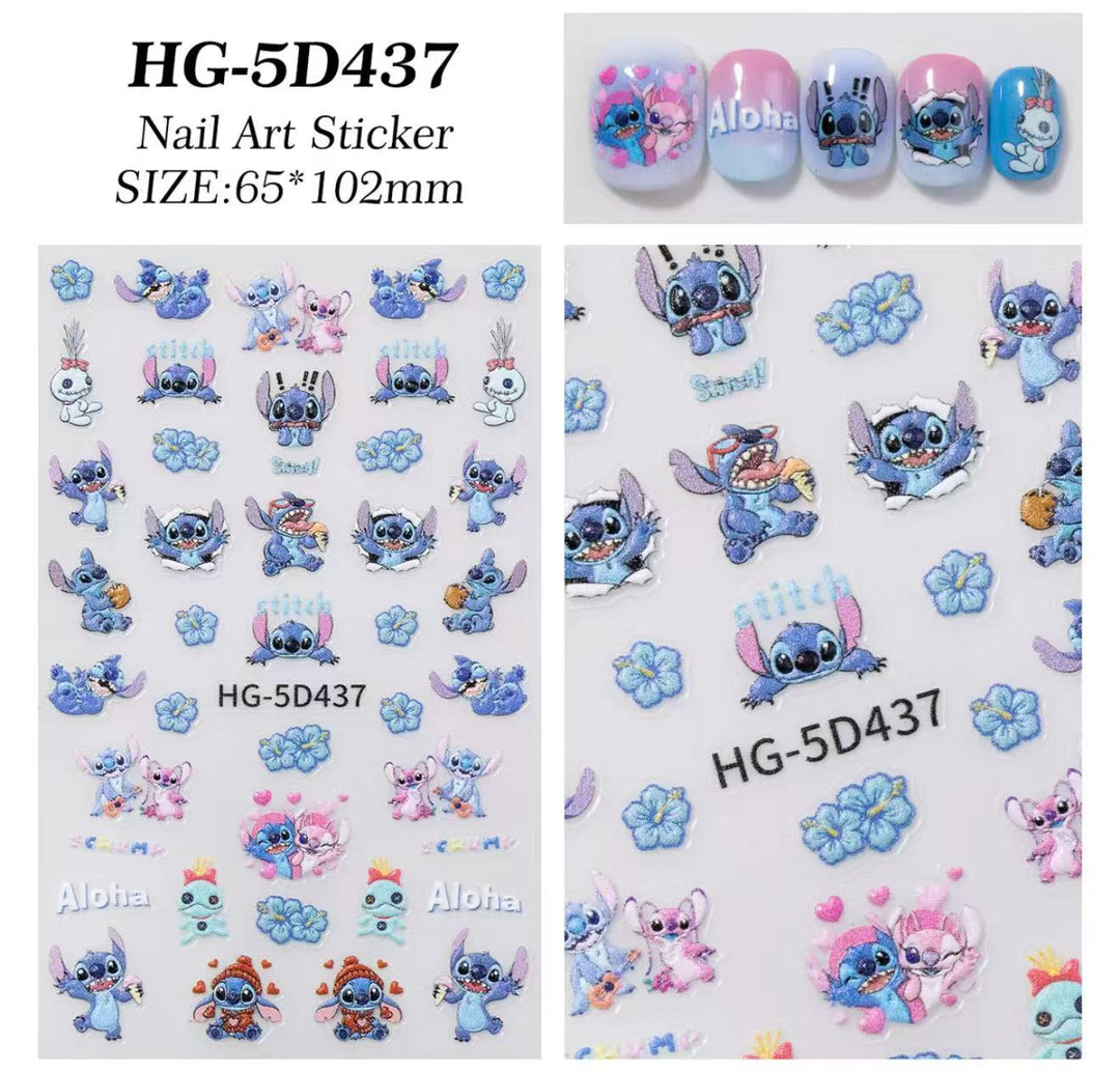 Hình dán móng tay 5D - HG 5D437