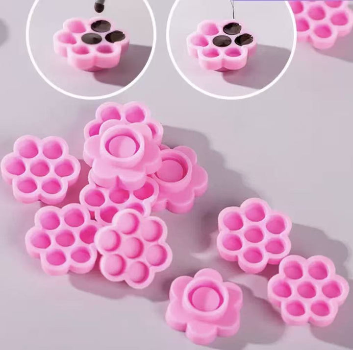 Eyelash Glue Cap - Pink 100pcs/Bag