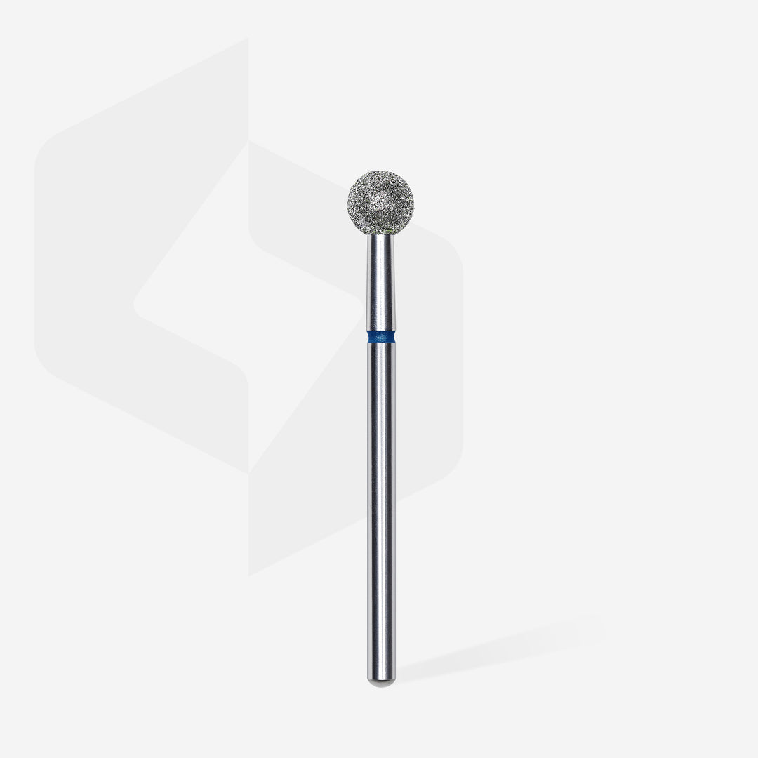 Staleks Pro Expert Diamond Nail Drill Bit Ball - Blue - 5 mm