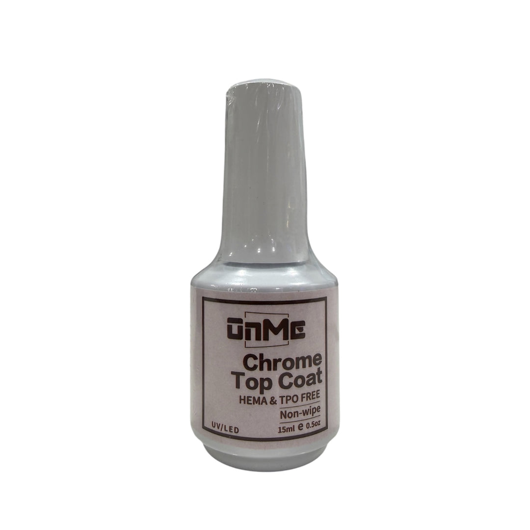 ONME Chrome Top Coat 15ml  (HEMA &amp; TPO Free)