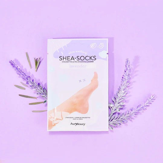AvryBeauty Ultra Soothing Shea Butter Socks  - Lavender