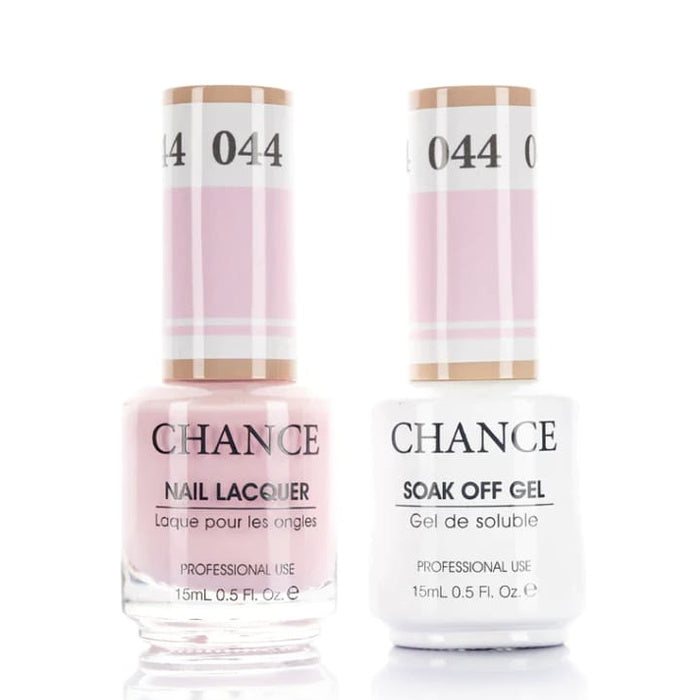 Chance Gel &amp; Lacquer Duo 044, pink crème, soak-off gel polish and matching nail lacquer, 0.5 oz each