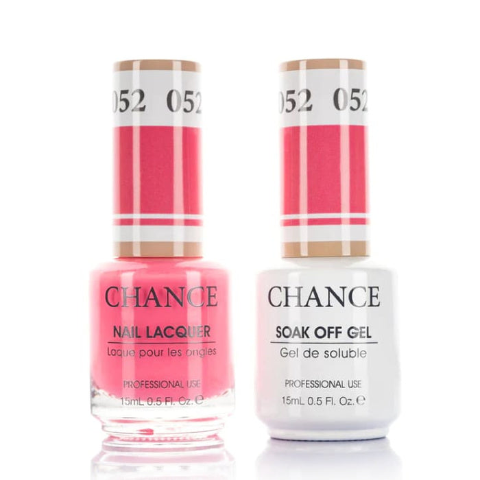 Chance Gel &amp; Lacquer Duo 052, pink crème, soak-off gel polish and matching nail lacquer, 0.5 oz each
