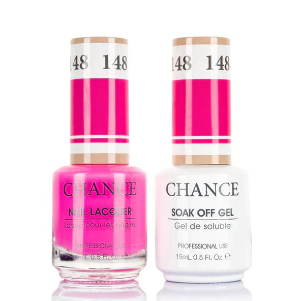 Chance Gel &amp; Lacquer Duo 148, pink crème, soak-off gel polish and matching nail lacquer, 0.5 oz each