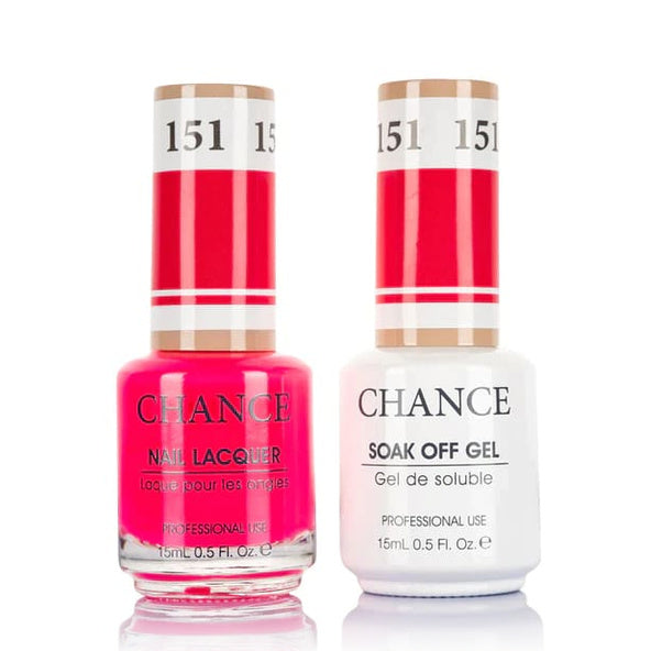 Chance Gel &amp; Lacquer Duo 151, pink crème, soak-off gel polish and matching nail lacquer, 0.5 oz each