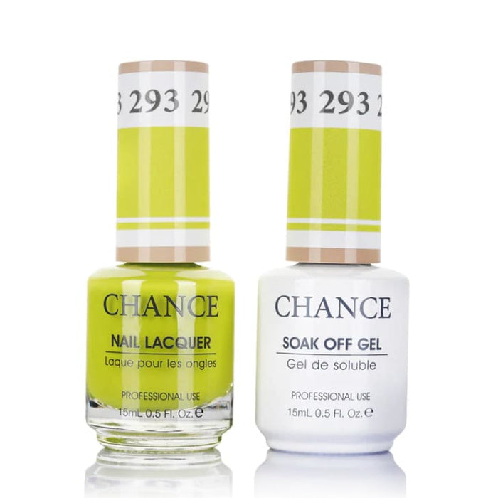Chance Gel &amp; Lacquer Duo 293, yellow crème, soak-off gel polish and matching nail lacquer, 0.5 oz each