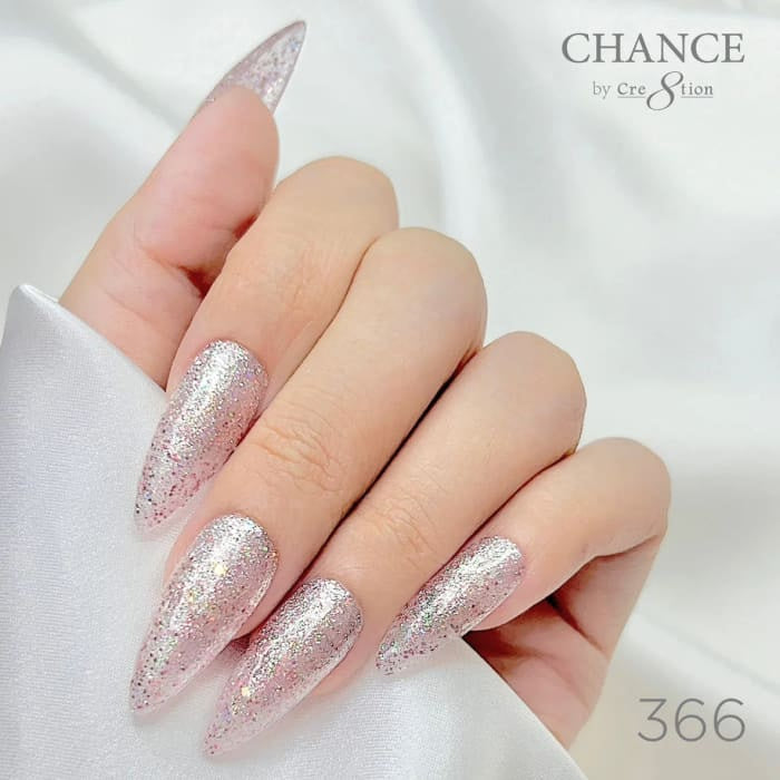 Chance Diamond Dust 366 gel polish on long stiletto nails