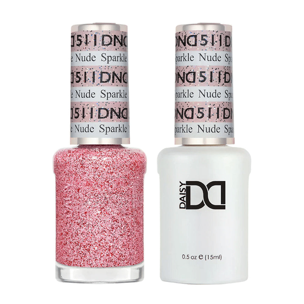 DND Duo 510 Peach Cider, gel polish and matching nail lacquer bottles