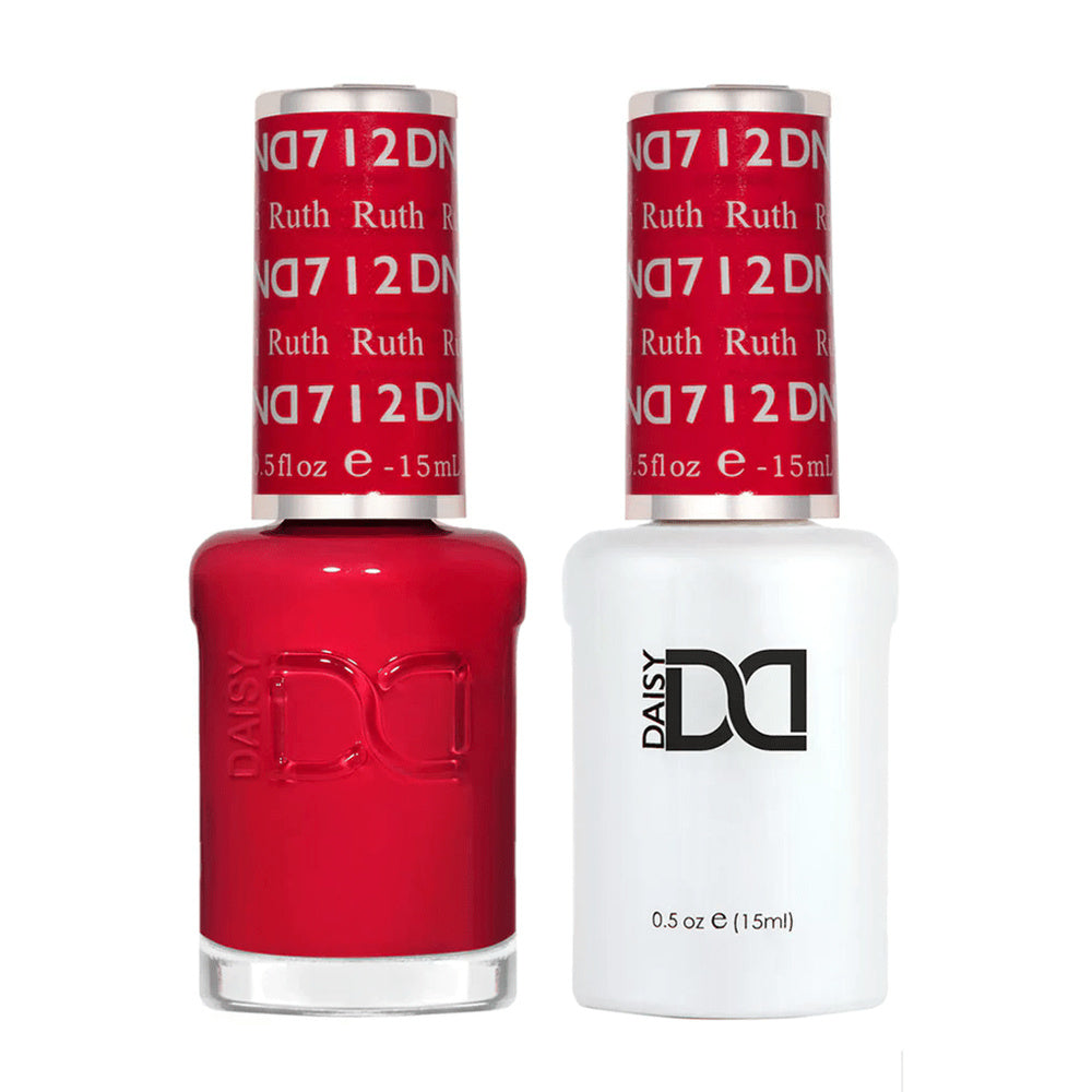 DND Duo 712 Ruth, gel polish and matching nail lacquer bottles