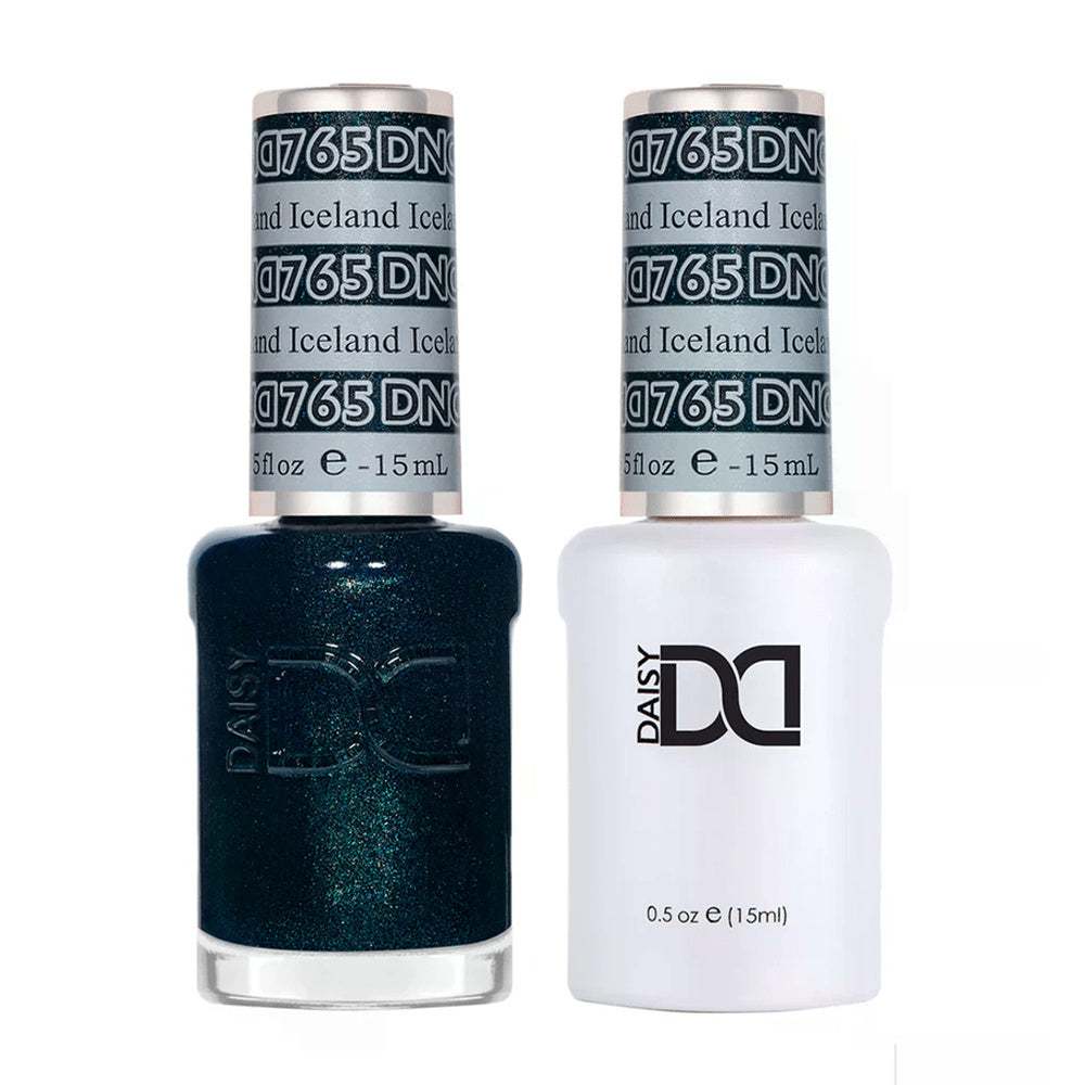 DND Duo 765 Iceland, gel polish and matching nail lacquer bottles