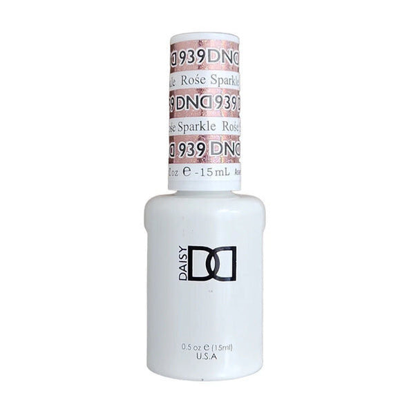 DND Duo 939 Rose Sparkle, gel polish bottle
