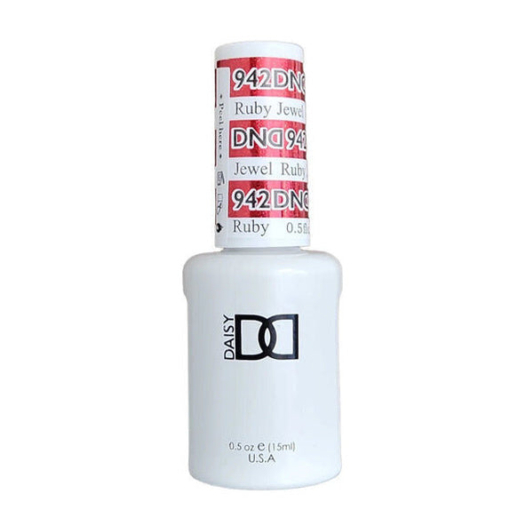 DND Duo 942 Ruby Jewel, gel polish bottle