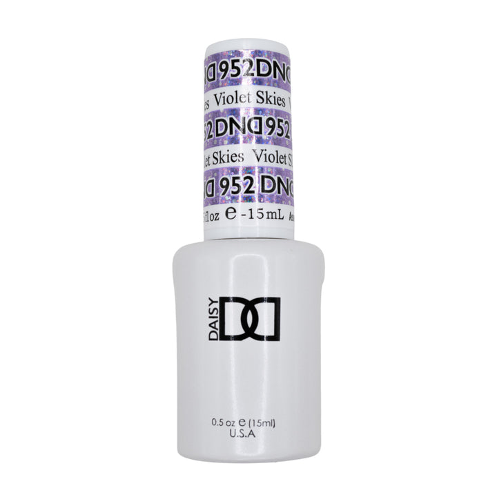 DND Duo 952 Violet Skies, gel polish bottle