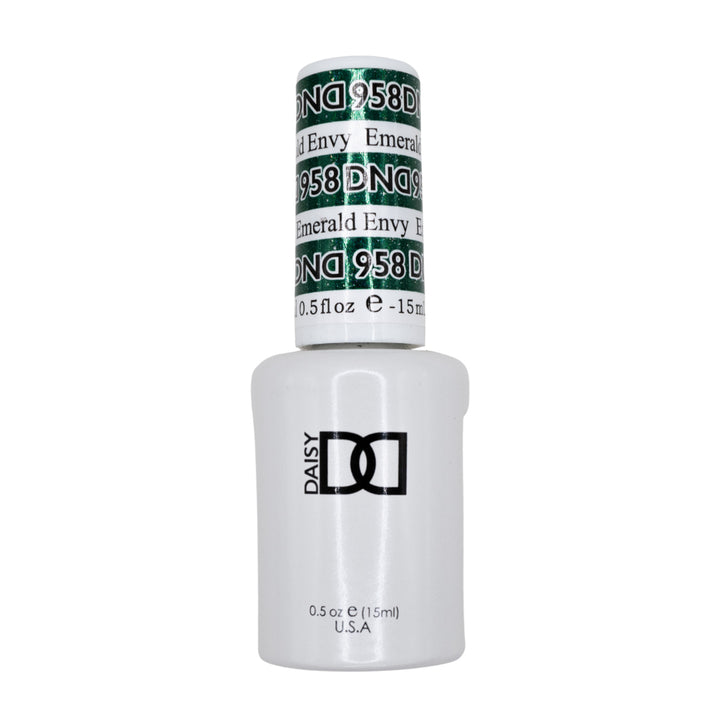 DND Duo 958 Emerald Envy, gel polish bottle