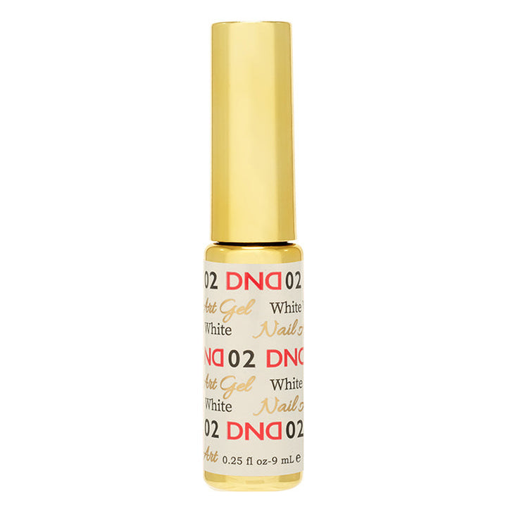DND Nail Art Gel 02 Classic White, gel art liner bottle