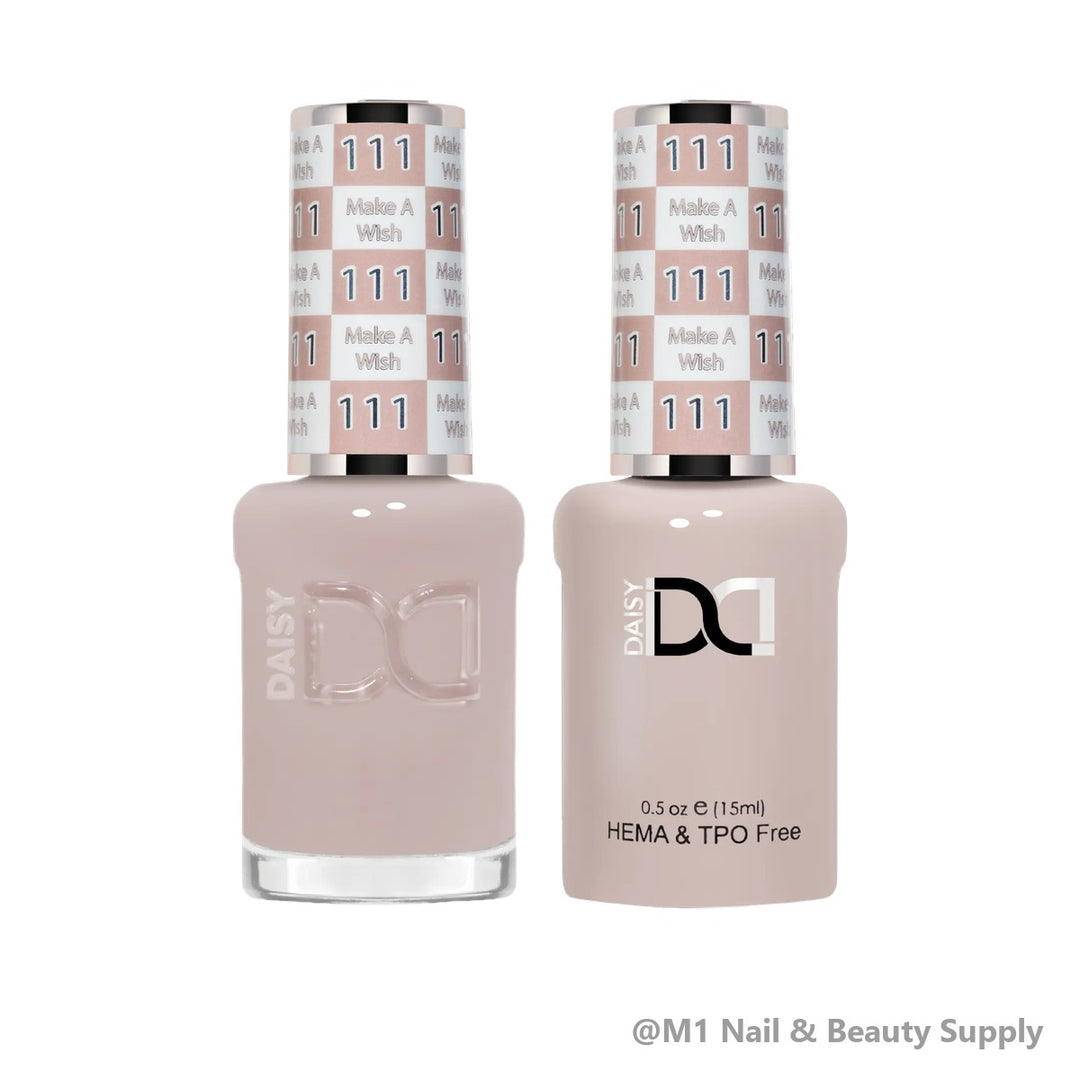 DND HEMA &amp; TPO Free 111 Make A Wish - gel polish and matching lacquer duo