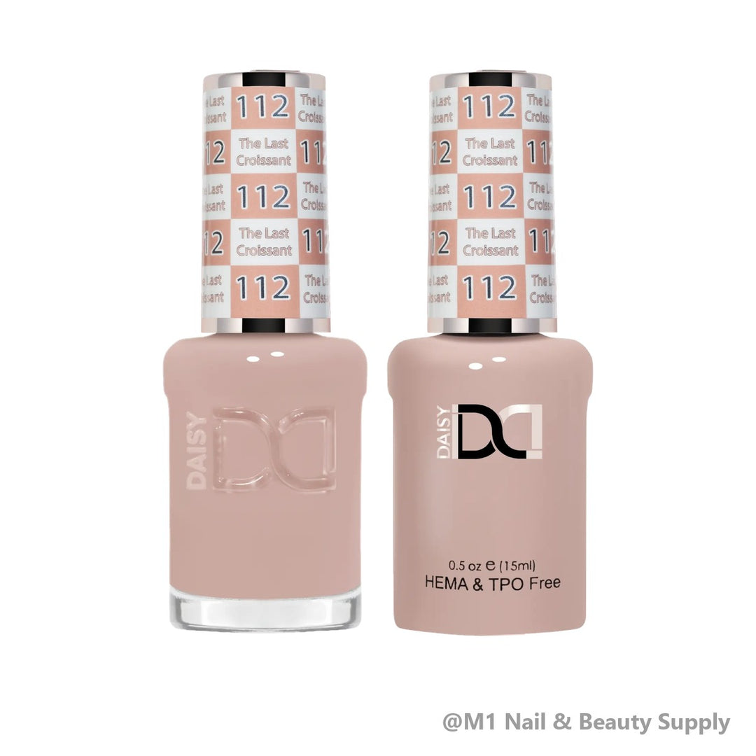 DND HEMA &amp; TPO Free 112 The Last Croissant - gel polish and matching lacquer duo