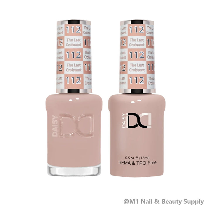 DND HEMA &amp; TPO Free 112 The Last Croissant - gel polish and matching lacquer duo
