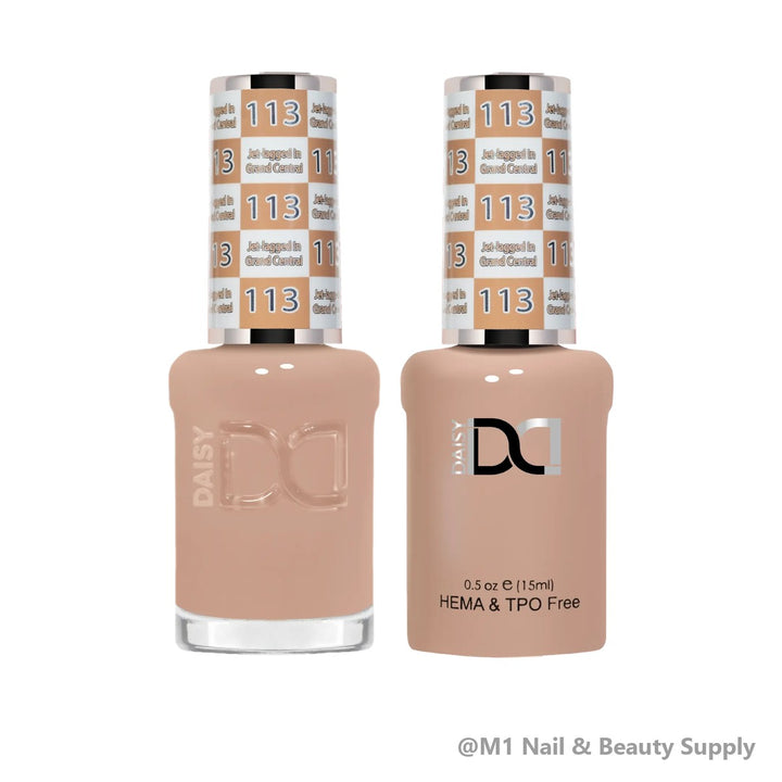 DND HEMA &amp; TPO Free 113 Jet-lagged In Grand Central - gel polish and matching lacquer duo