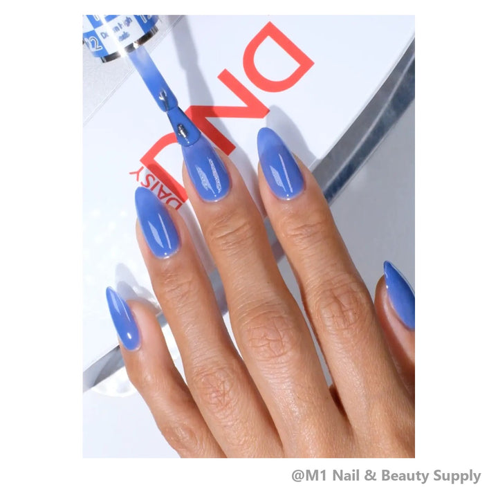 DND HEMA &amp; TPO Free 122 Denim High Heels - shown on nails