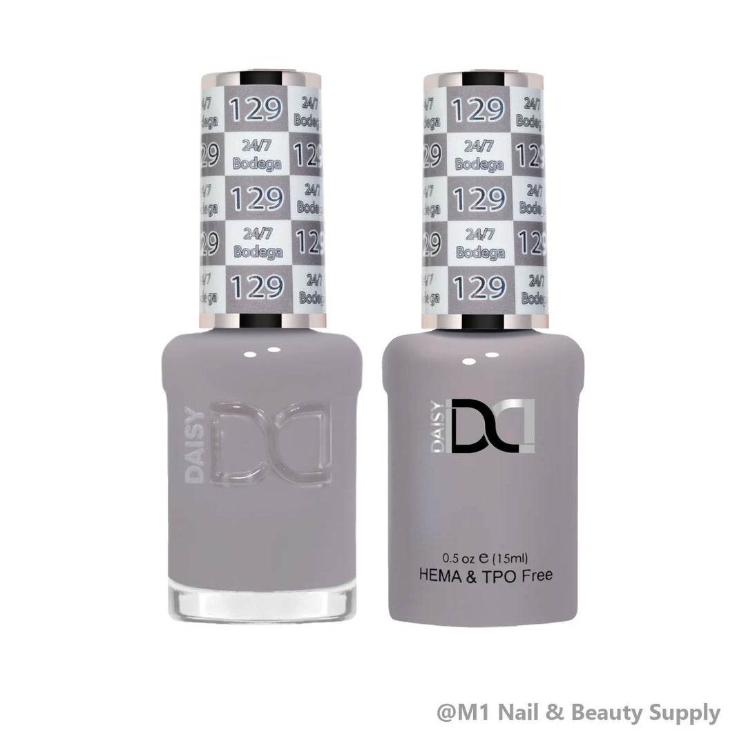 DND HEMA &amp; TPO Free 129 24/7 Bodega - gel polish and matching lacquer duo
