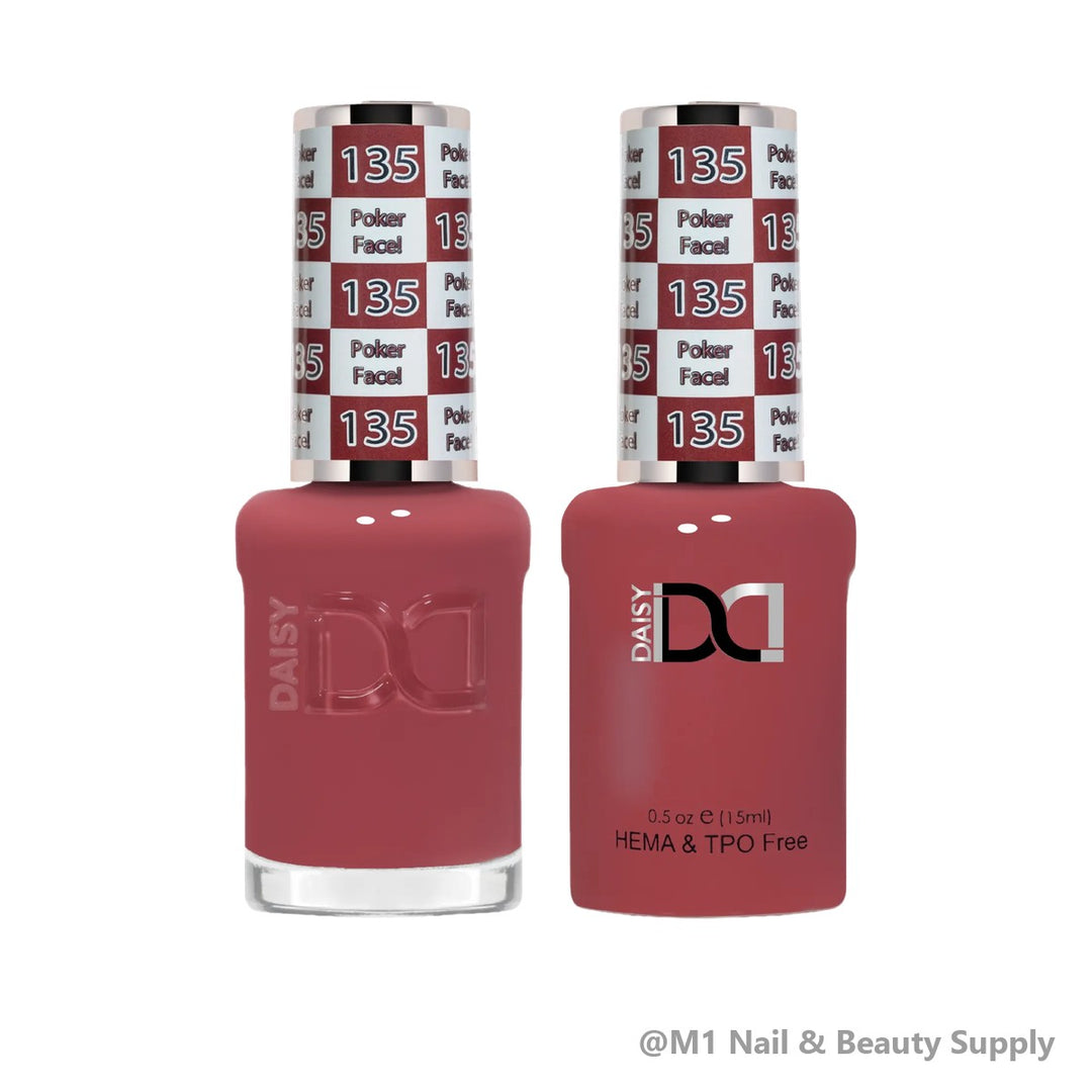 DND HEMA &amp; TPO Free 135 Poker Face! - gel polish and matching lacquer duo