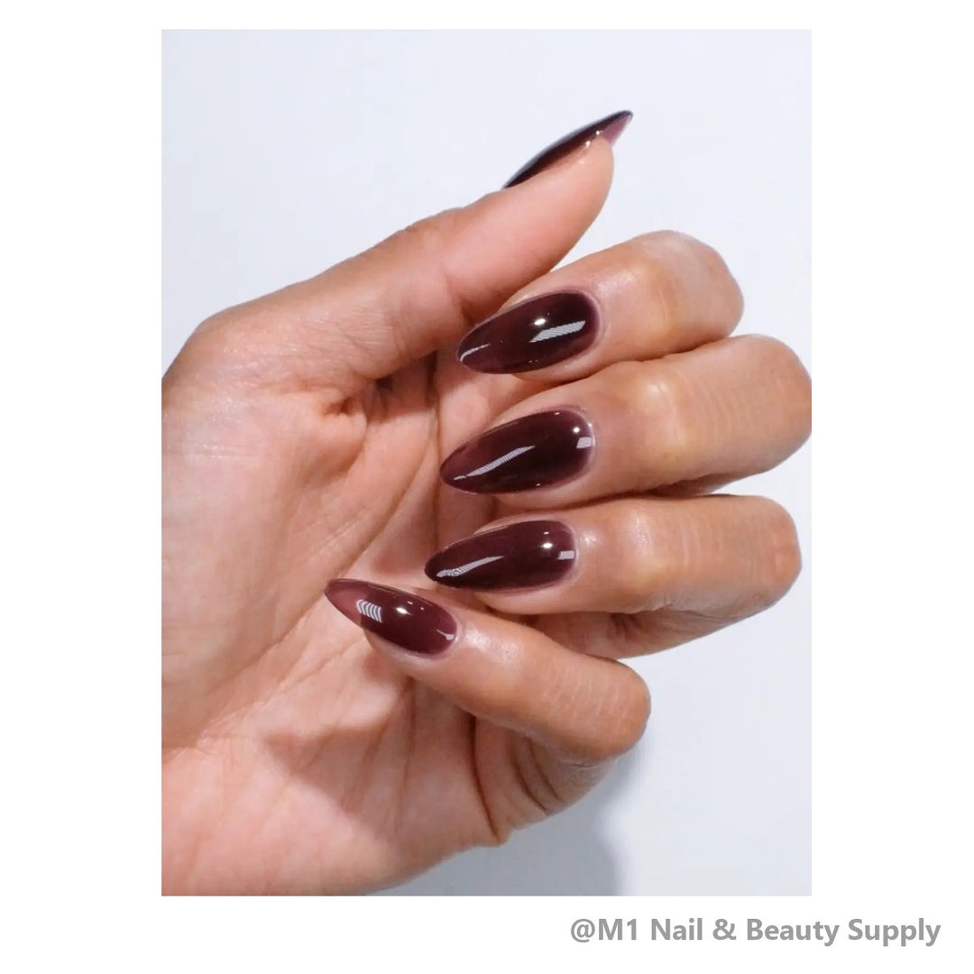 DND HEMA &amp; TPO Free 140 Got The Mauves Like Jagger - shown on nails