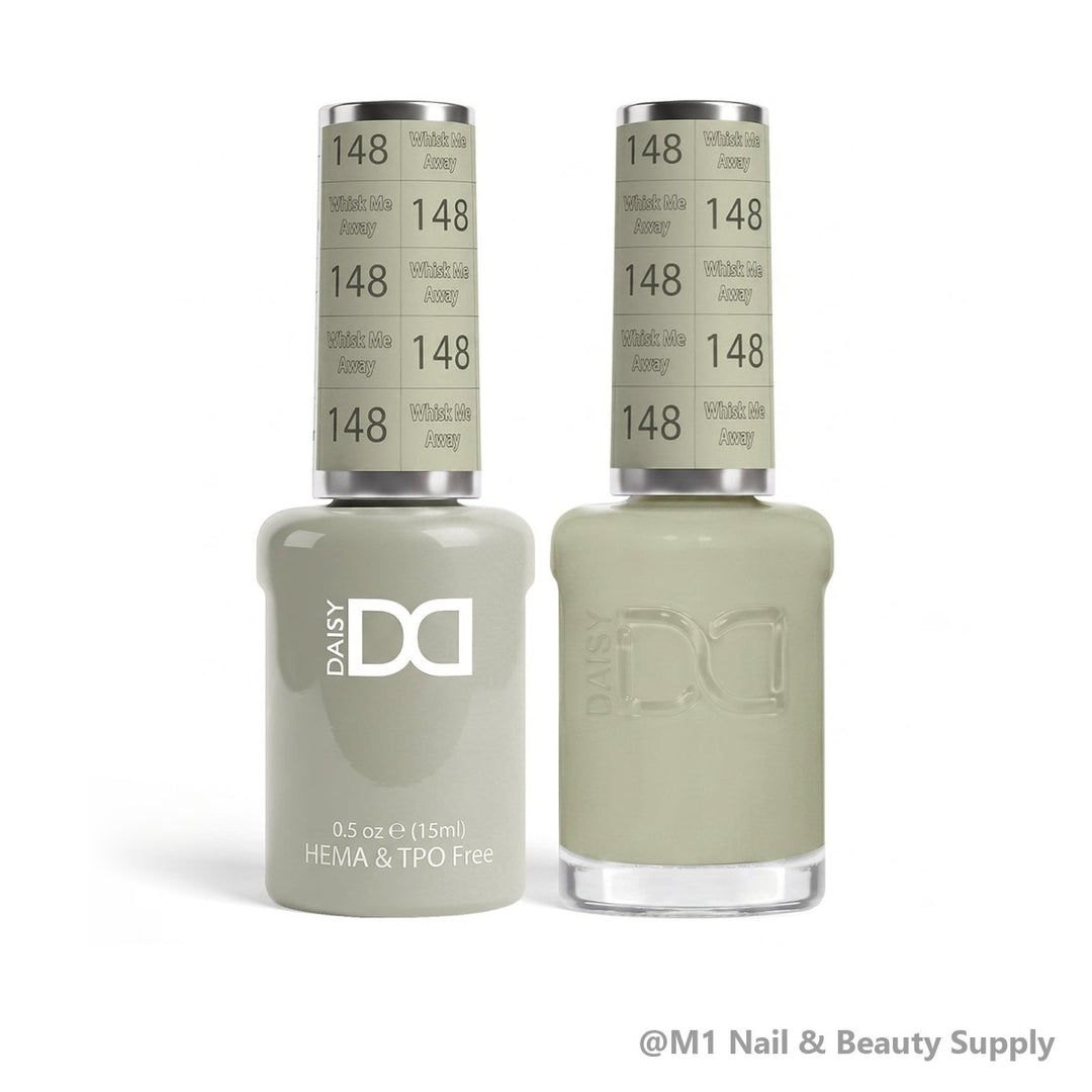 DND HEMA &amp; TPO Free 148 Whisk Me Away - gel polish and matching lacquer duo