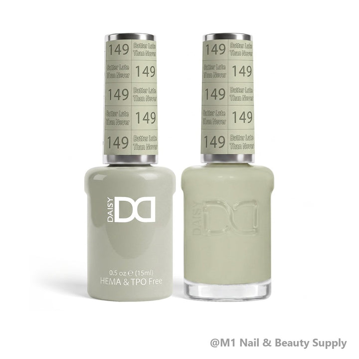 DND HEMA &amp; TPO Free 149 Batter Late Than Naver - gel polish and matching lacquer duo