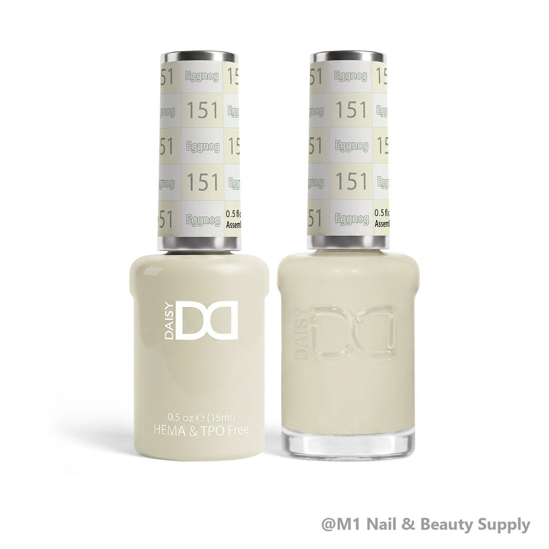 DND HEMA &amp; TPO Free 151 Eggnog - gel polish and matching lacquer duo