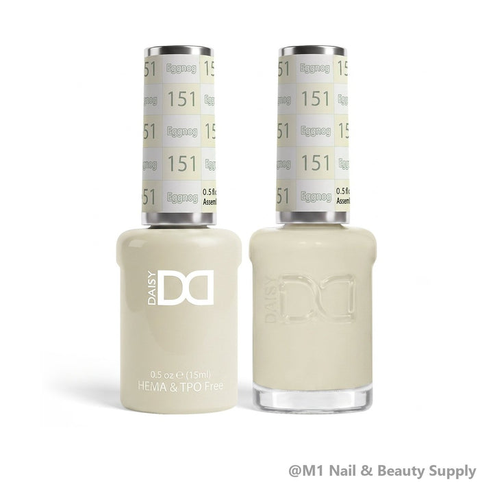 DND HEMA &amp; TPO Free 151 Eggnog - gel polish and matching lacquer duo