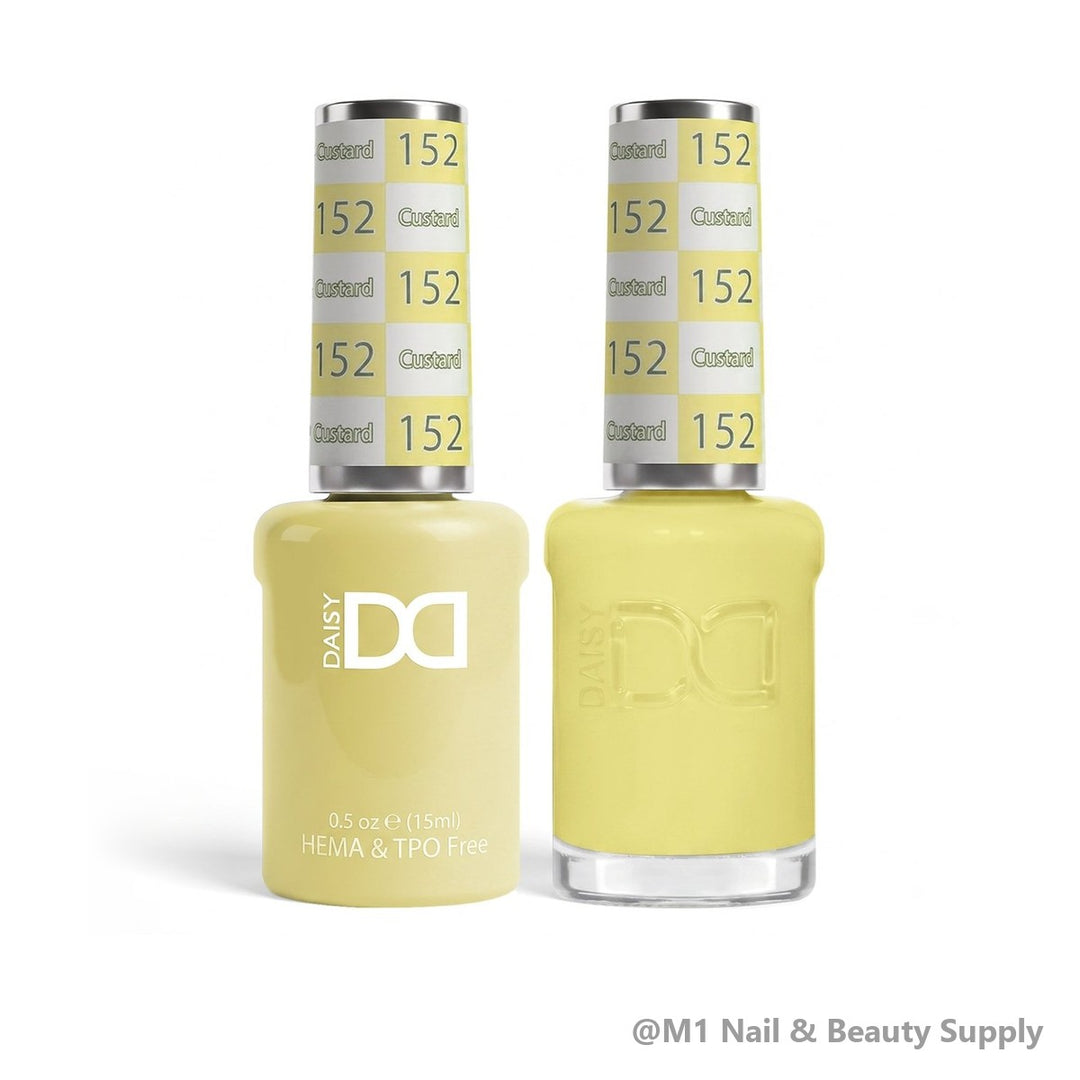 DND HEMA &amp; TPO Free 152 Custard - gel polish and matching lacquer duo