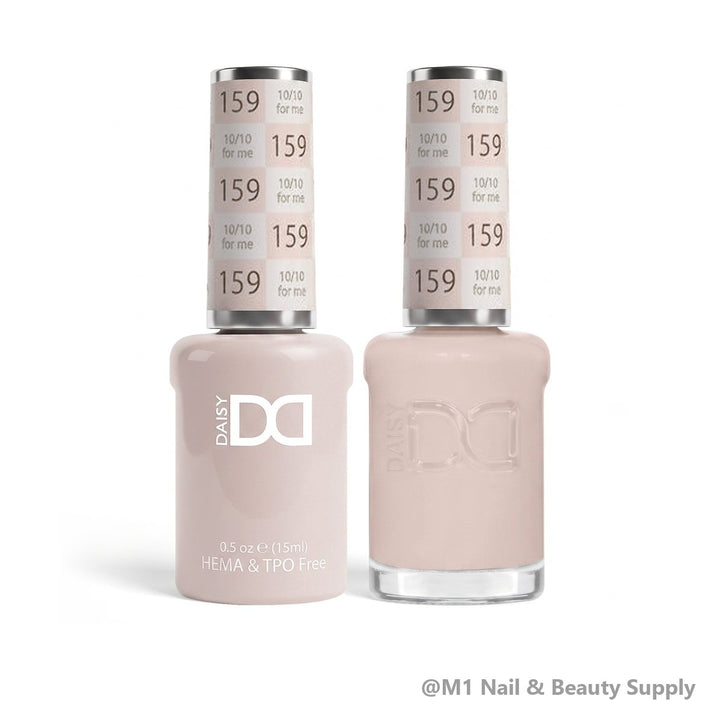 DND HEMA &amp; TPO Free 159 10/10 For Me - gel polish and matching lacquer duo
