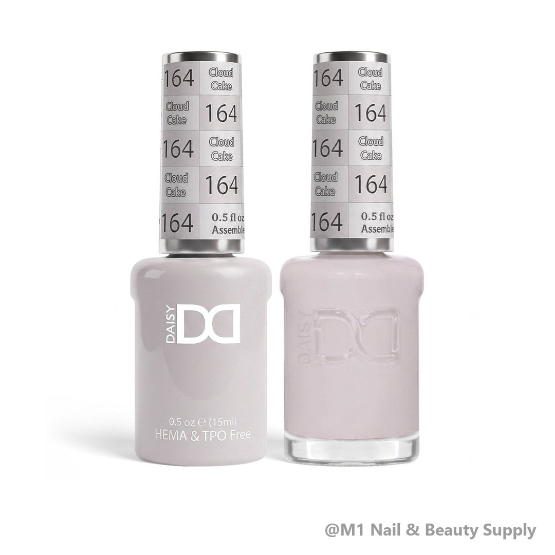 DND HEMA &amp; TPO Free 164 Cloud Cake - gel polish and matching lacquer duo