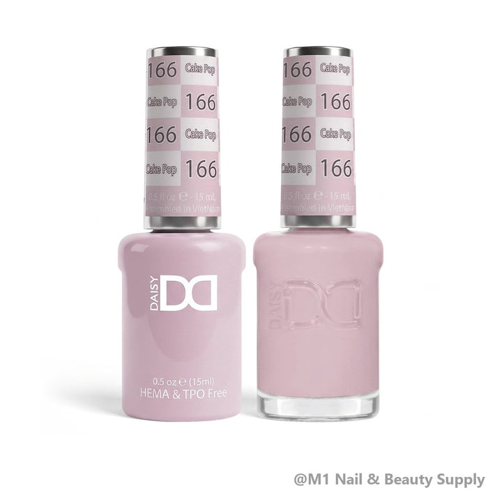 DND HEMA &amp; TPO Free 166 Cake Pop - gel polish and matching lacquer duo
