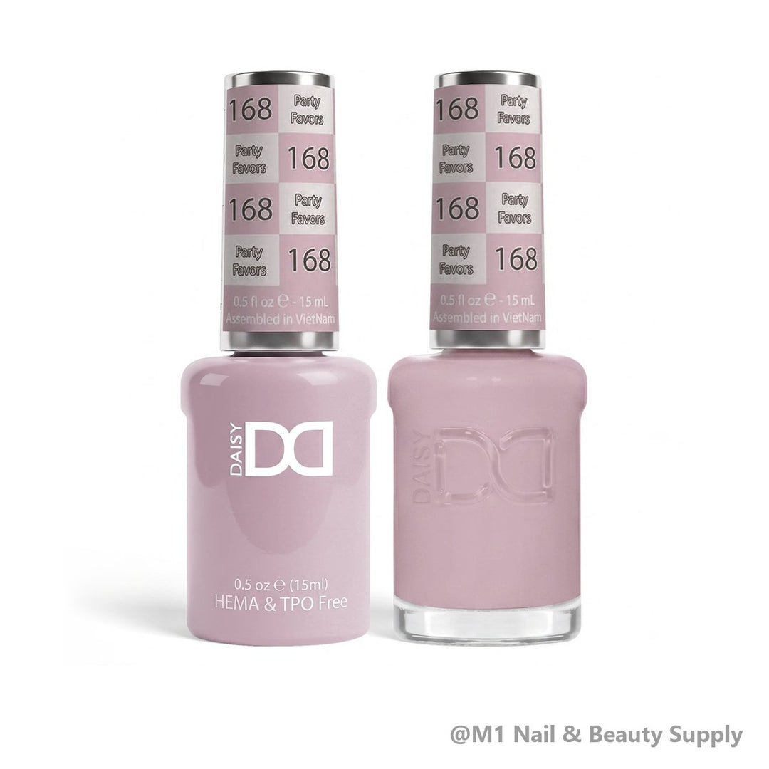 DND HEMA &amp; TPO Free 168 Part Favors - gel polish and matching lacquer duo