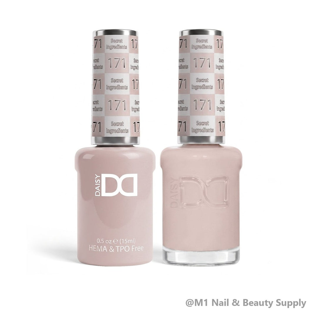 DND HEMA &amp; TPO Free 171 Secret Ingredients - gel polish and matching lacquer duo