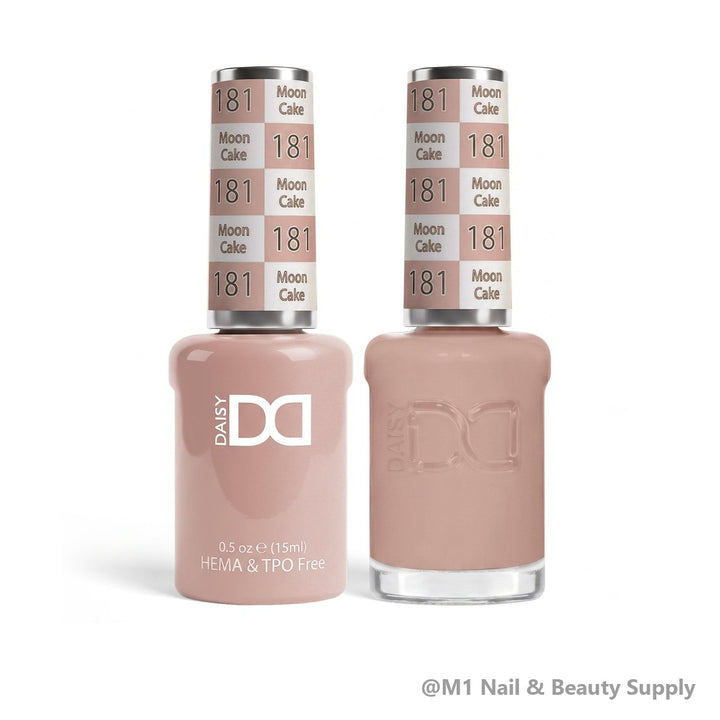 DND HEMA &amp; TPO Free 181 Moon Cake - gel polish and matching lacquer duo